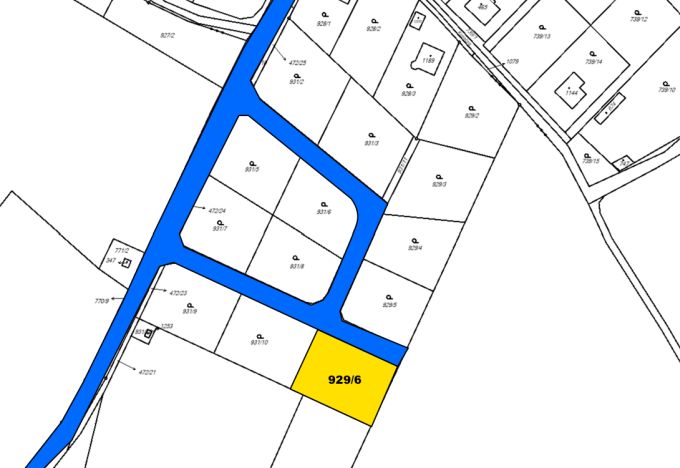Foto: MECHENICE20 02 - Luxusn zasovan oplocen stavebn parcela 1008 m²
