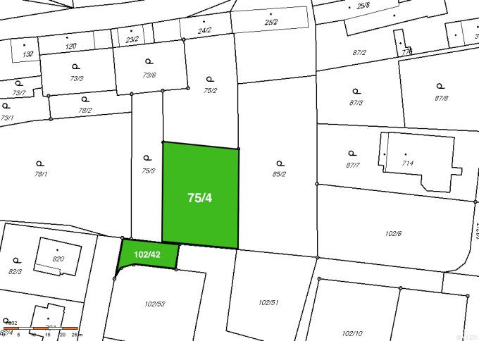 Foto: POZEMEK ZAHRADA 04 - Slunn� stavebn� parcela 1 042&nbsp;m&sup2; na v�stavbu RD v Krhanic�ch 